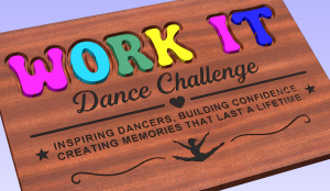 Work It Dance Challenge sign